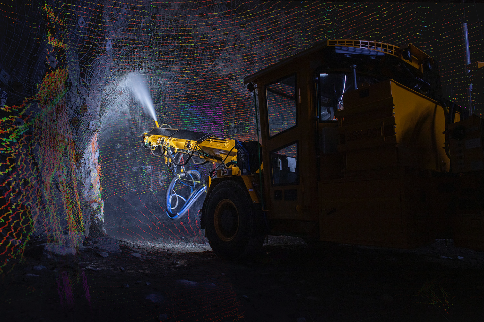 Shotcrete thickness scanner